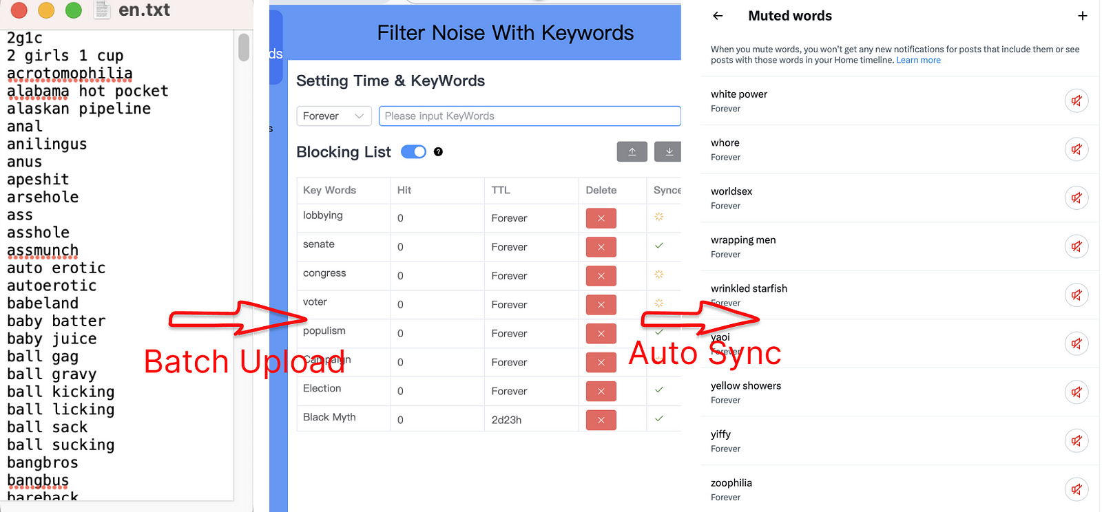 Mute Word on Twitter